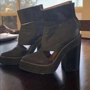 Jeffrey Campbell Cutout Wedge Bootie